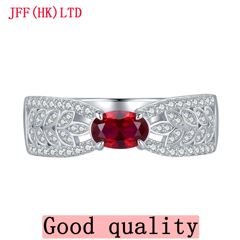 Authentic pigeon blood ring Premium 925 sterling silver 100% 18K gold 100% 9K gold ring Wedding ring