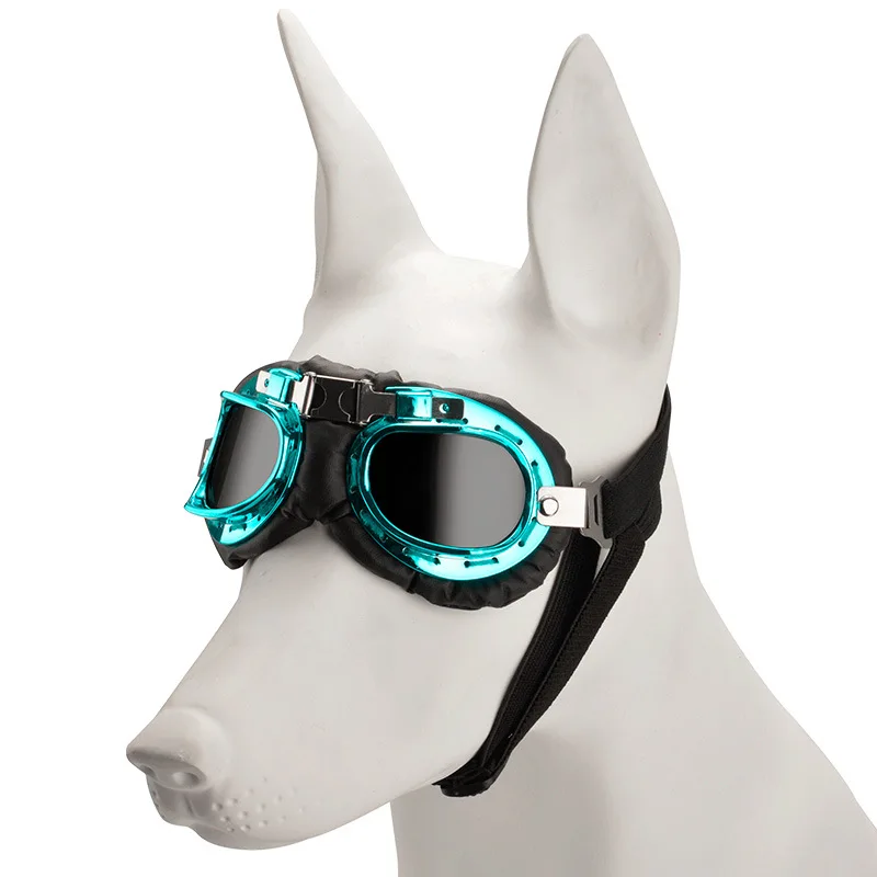 

Dog Fashion Sunglasses Pet Sunglasses Small Dog Goggles Wind Dust Proof Small Goggles with Adjustable Straps Clear