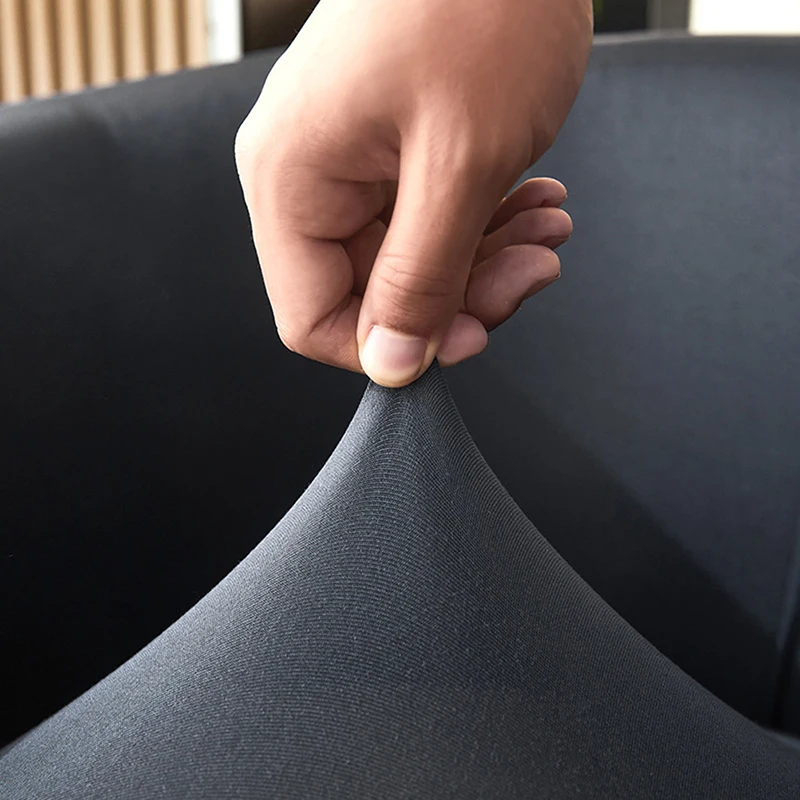 Solid Color Washable Single Sofa Cover Club Elastic Relax Armchair Protector Cover Spandex Bath Tub Club Living Room Home Hotel