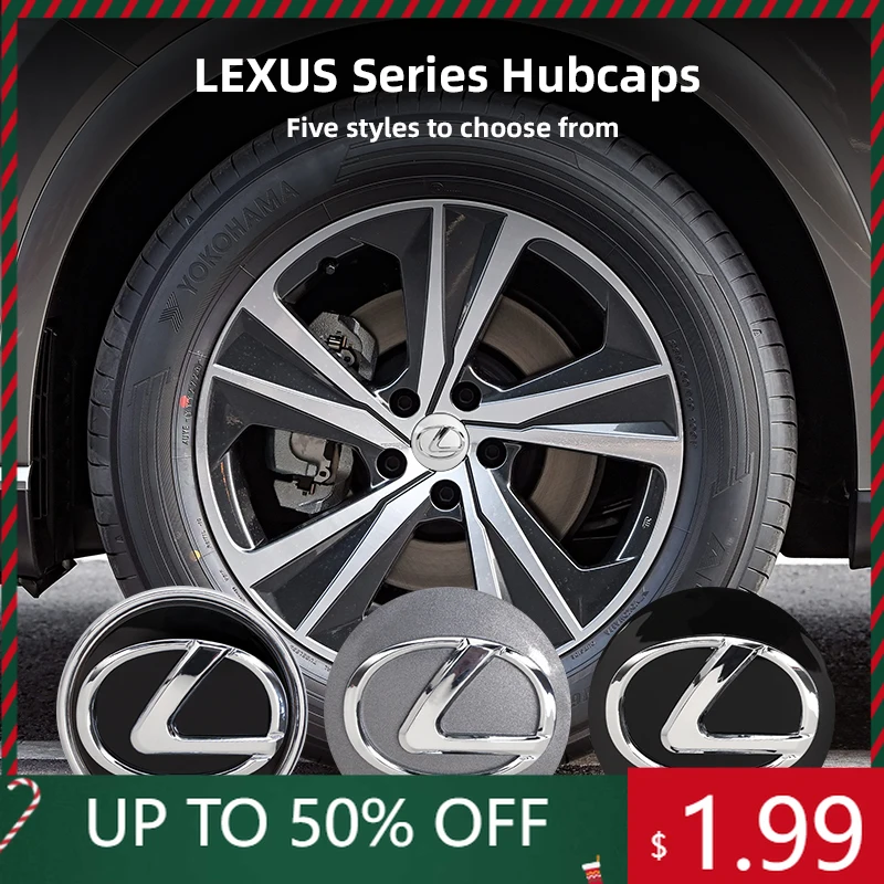 

Car Stickers 4Pcs 62mmCar Styling Wheel Center Cap Hub Replaced Covers For Lexus IS250 IS200 CT200h GS300 LS430 RX450h LX570 IS3