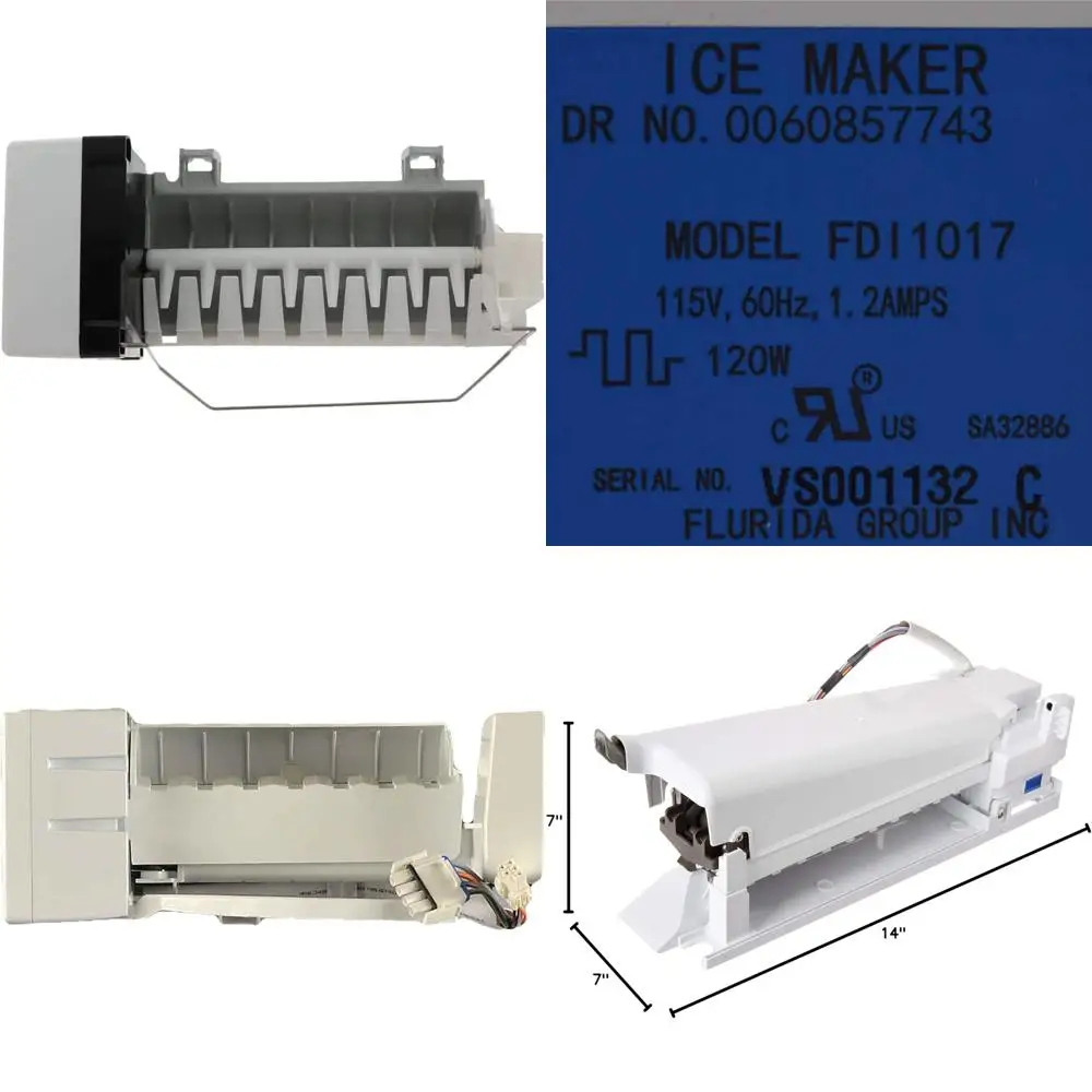 Ice Maker Replacement Compatible with ED5FVGXWS02 ED2VHEXVB01 ED5FVGXWS07 ED5LHEXTD00 ED5DHEXWB00 ED5JHEXTS00 ED5KVEXVB00 ED5VHG