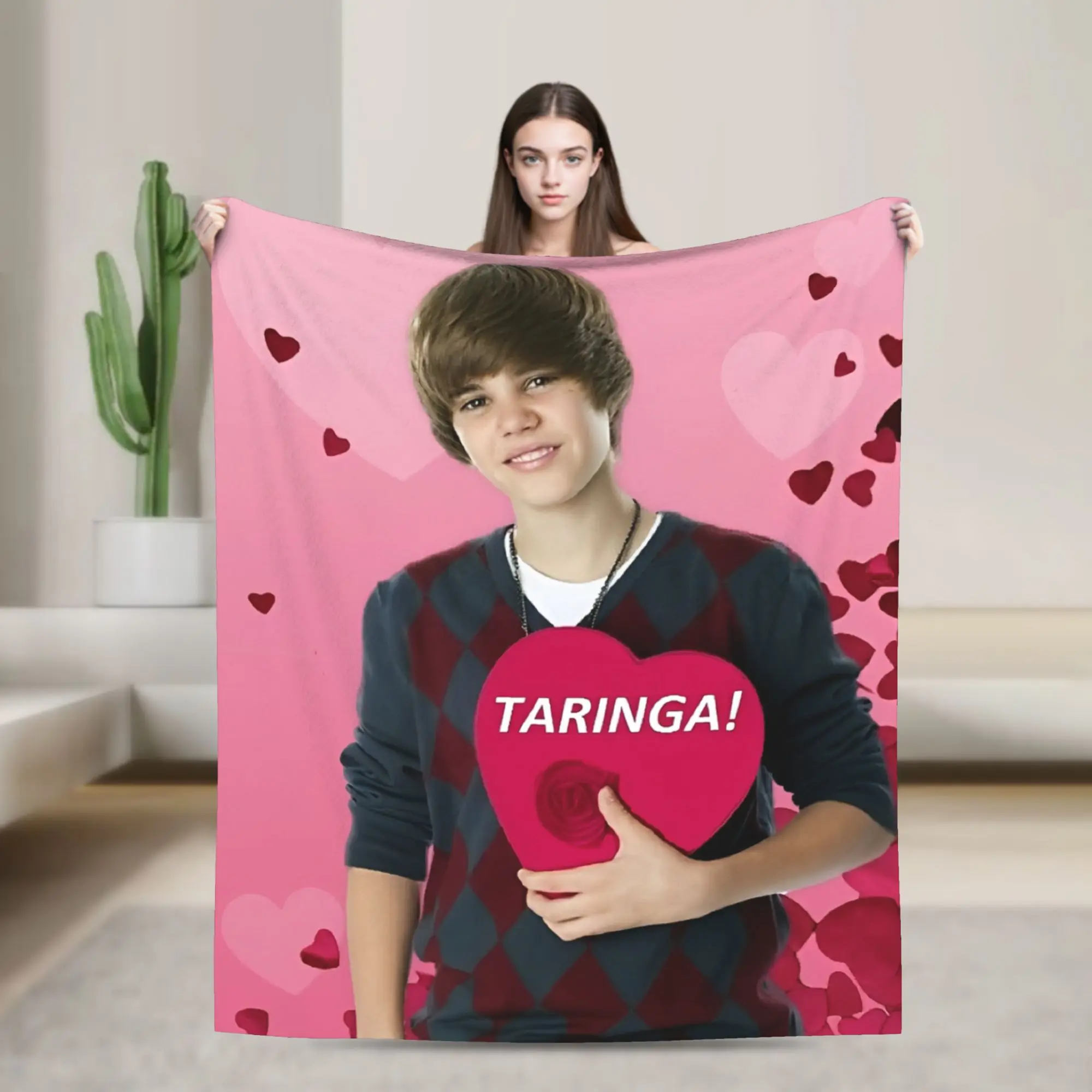 

Одеяло JBiebers Singer, фланелевое текстильное декоративное музыкальное портативное ультра-мягкое одеяло для дома, автомобиля, покрывало