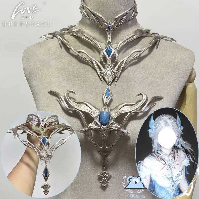 

Game Love and Deepspace Player Cosplay Prop Lemurian Sea God Outfit Player Prop Necklace Chest Pendant For Hallowmas Party Prop