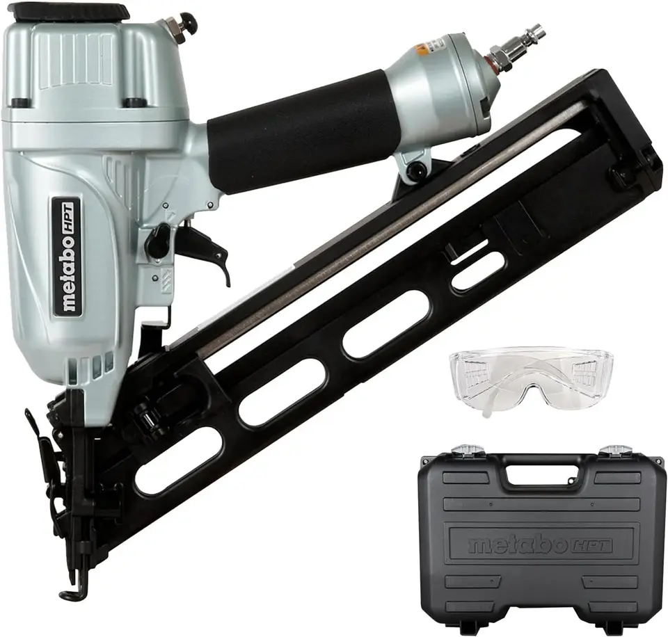 15 Gauge Angled Finish Nailer with Air Duster
