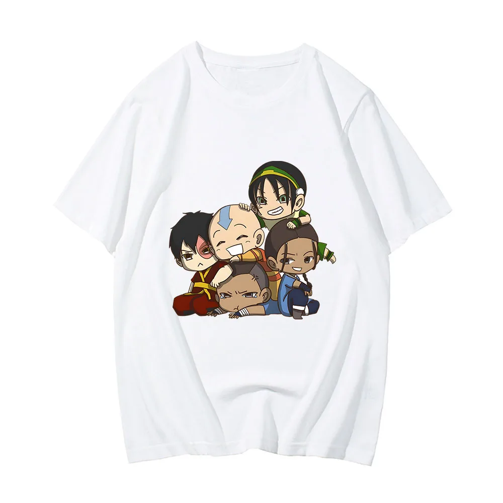 Avatar The Last Airbender The Jasmine Dragon Tea Shop T-shirt Cartoon Print Cotton Tee-shirt for Spring/Summer High Quality Tees