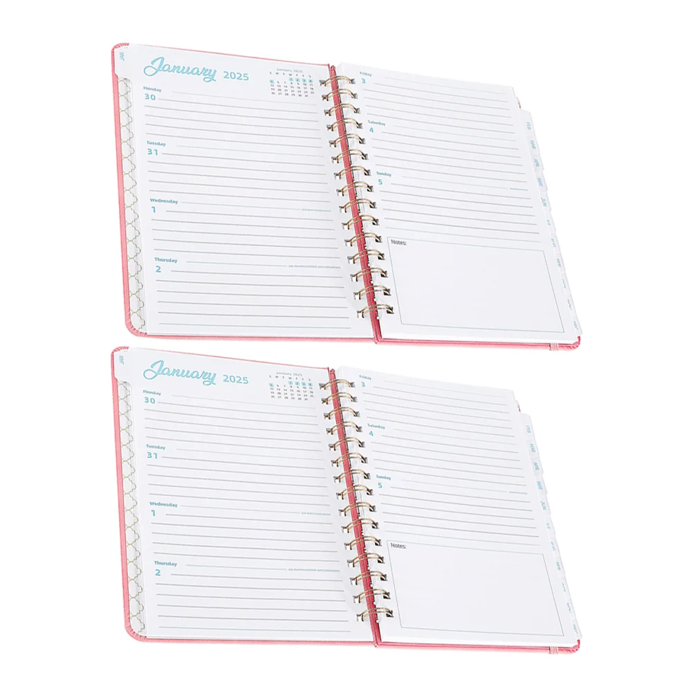 

Notebook Creative 2025 Notebooks English Schedule Decorative Agenda Office Planner Weekly Calendar Paper