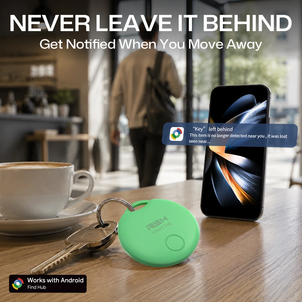 Bluetooth Smart Tag Item Locator Anti‑Lost Finder Compatible with Google Find Hub Mini Tracker for Car Key Wallet Suitcase Bag view 6