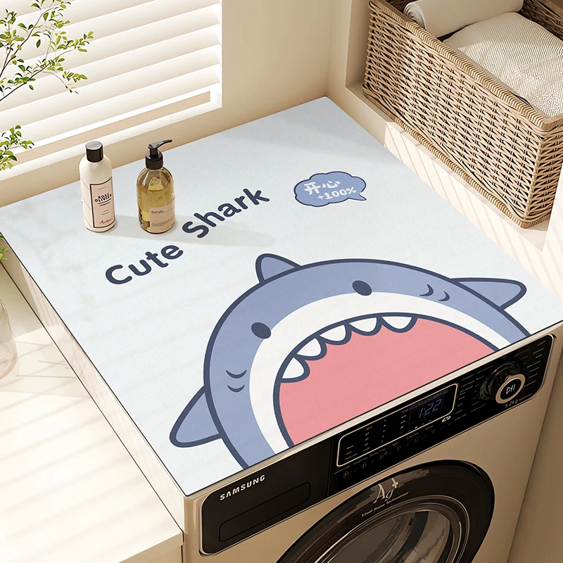 Washing machine mat, water absorbing, sun protection, refrigerator mat, dustproof mat, diatomaceous earth bedside table mat
