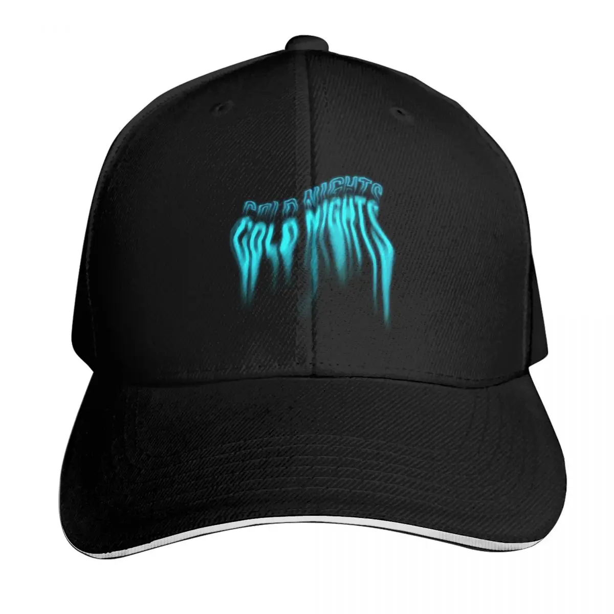 Chase Atlantic COLD NIGHTS Baseball Cap Contrast Two Tone Brim Snapback Flat Bill Strapback Dad Hat