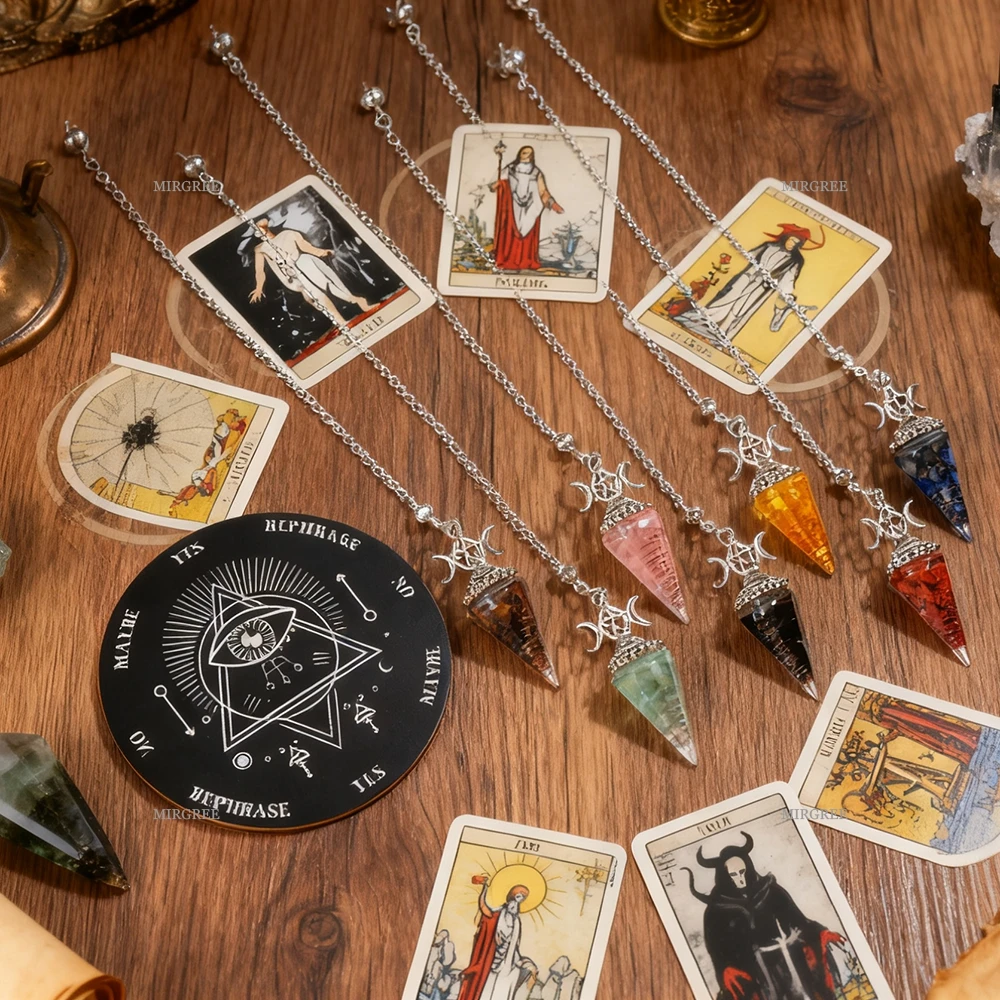 2pcs Spiritual Pendulum Divination Set Spiritual Pendulum+Divination Disk Spiritual Healing/Decision Divination Tool