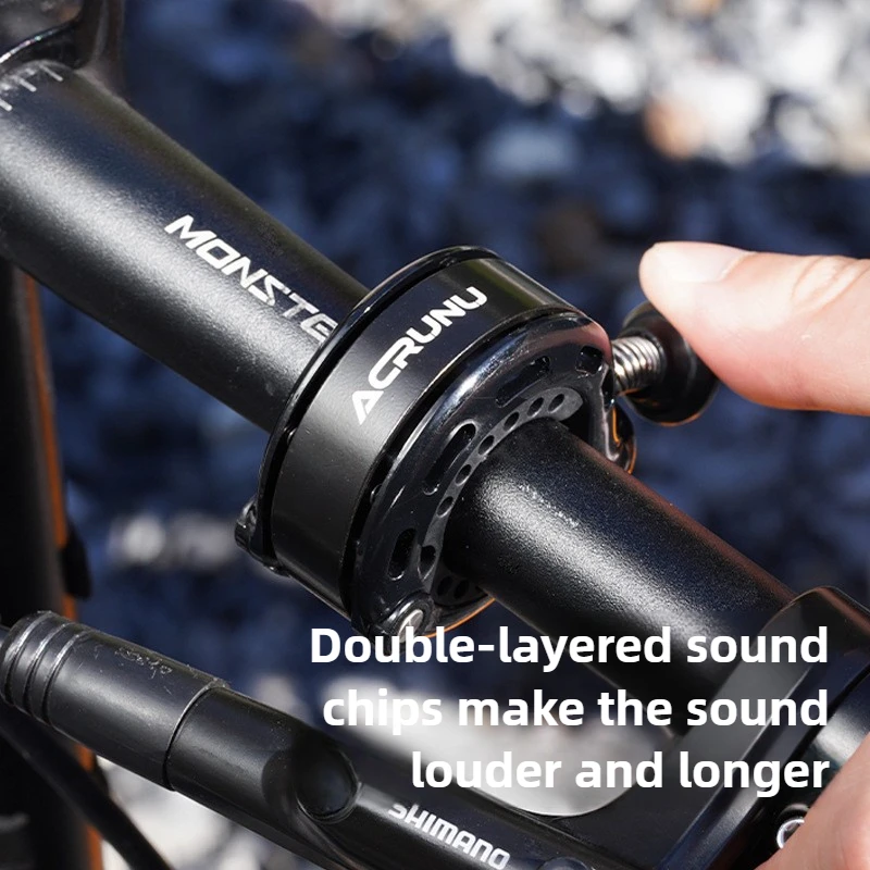 جرس الدراجة الجبلية الطريق الدراجة القرن سبائك الألومنيوم الدراجة حلقة السلامة الدراجات المقود دراجة إنذار مخفي ملحقات الدراجة