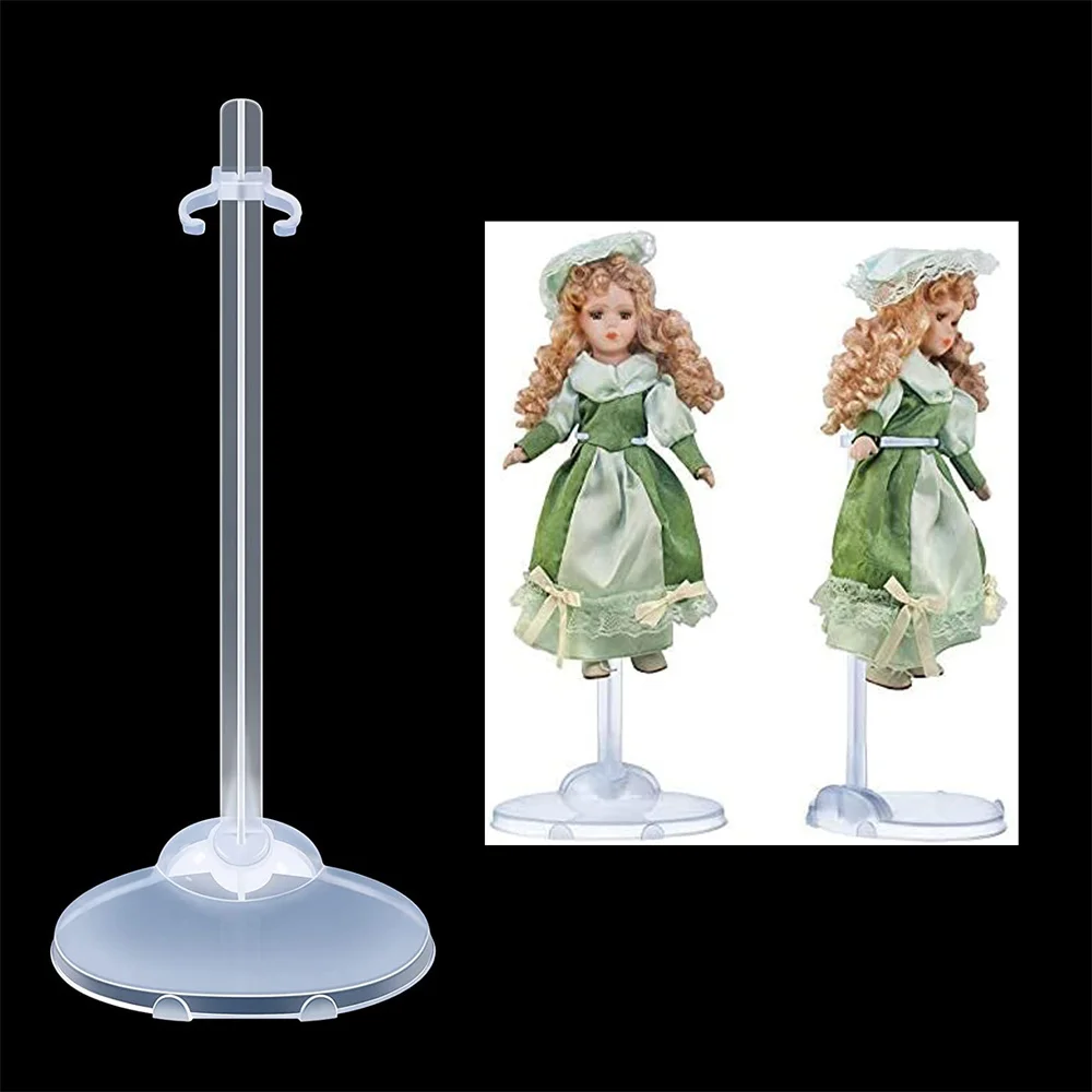 Display Bracket Plastic Stand Holder Transparent Fall-proof Plastic Plastic Standing Display Support Dollhouse Accessories