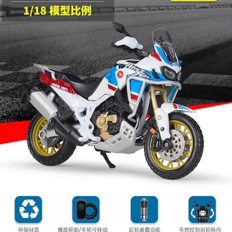 

Bburago 1:18 Scale Alloy Model Honda Africa Twin Adventure Motorcycle Exquisite Collectible Decoration Gift for Boys