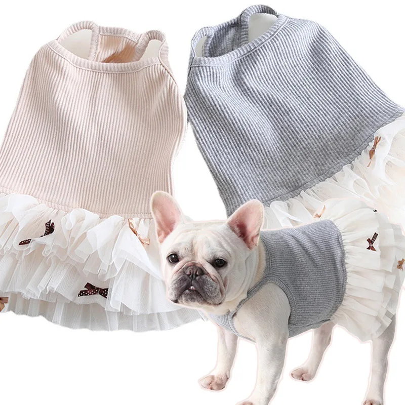 

Mutihome 2026 Summer Pet Clothes Dog Suppliers Princess Pet Dress Dress Fat Dog Clothes Bulldog Bago corgi Dog Clothes