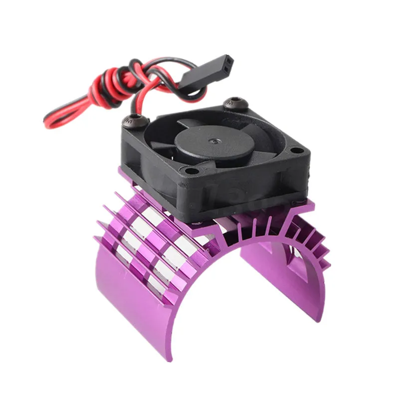 Electric Motor Heatsink Aluminum Heat Sink With 5V Cooling Fan For 1/10 Scale RC Car 540 550 3650 Size Motor 3S battery