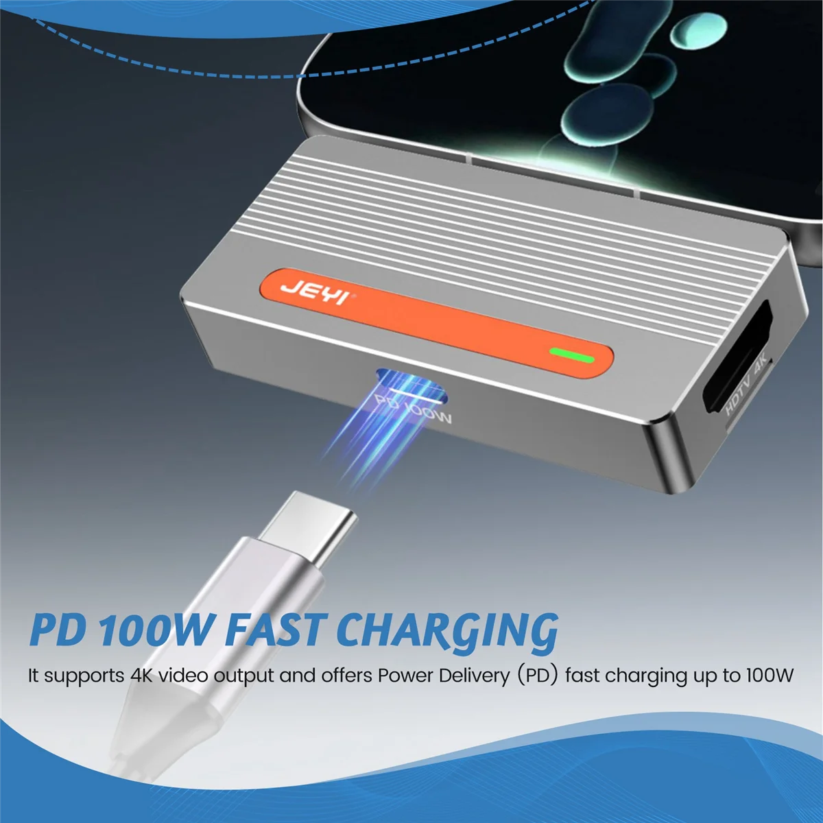 Эффективный корпус SSD JEYI M.2 2230 NVMe, адаптер USB-C 10 Гбит/с