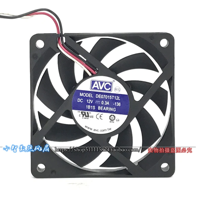 

ORIGINAL DE07015T12L 12V 0.30A 7015 70*70*15mm NEW COOLING FAN RADIATOR