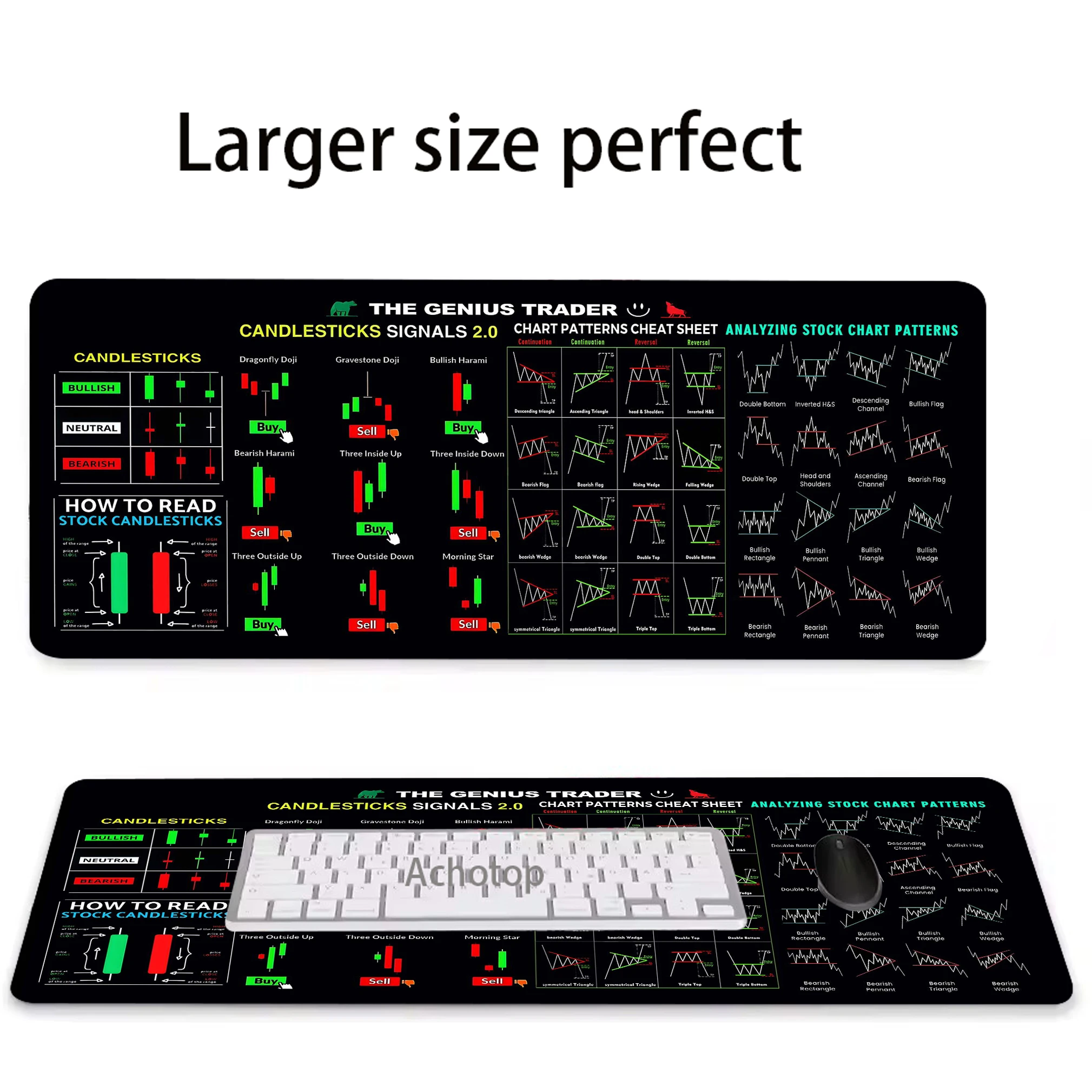 

Stock Market Chart Pattern Gaming Mousepad Pc XXL Mouse Pad 900x400mm Mousemat Non-slip Rubber Pads Big Desk Mat Keyboard Pads