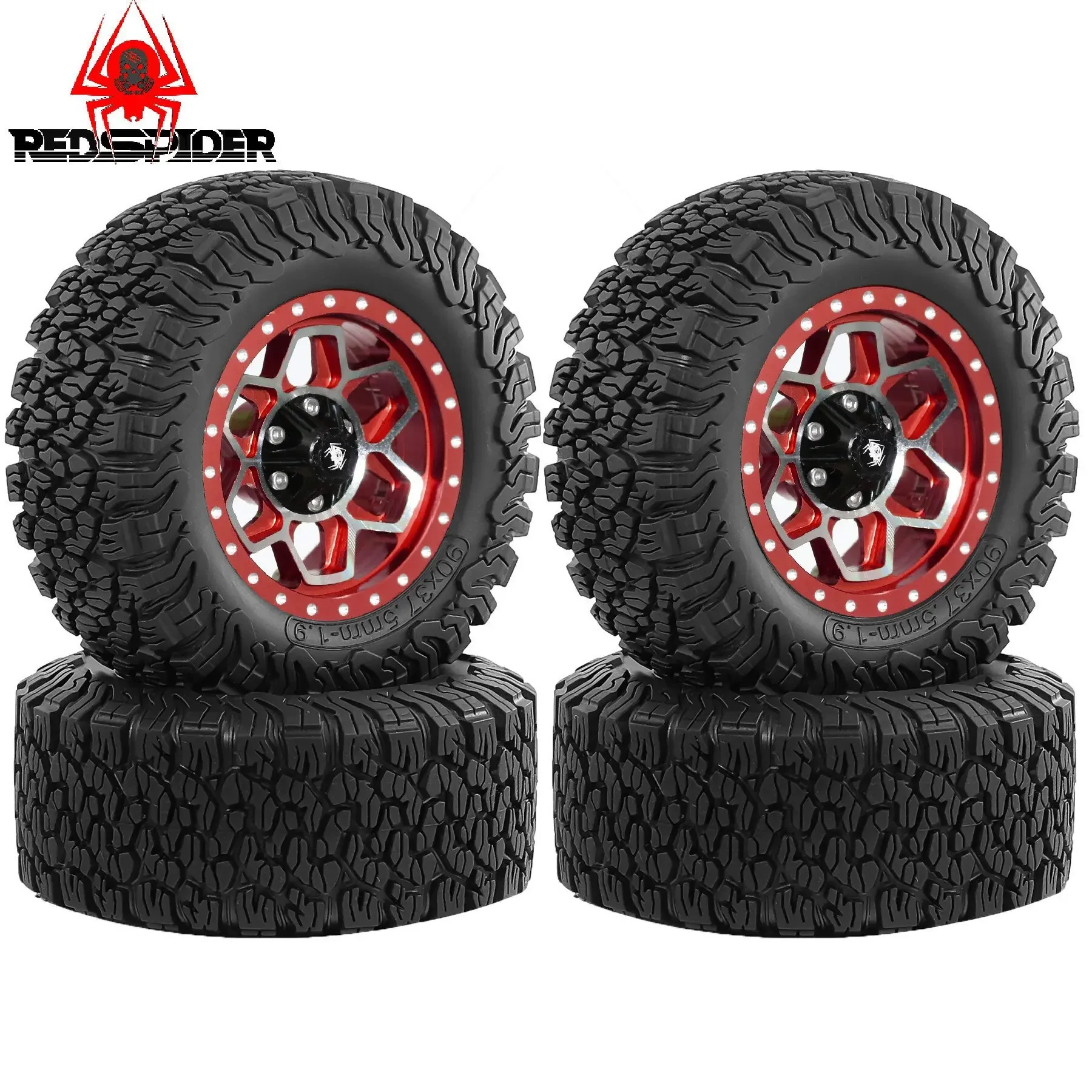 

4Pcs 90mm 1/12 Crawler Tire 12mm Wheel Hex for RC Crawler Car D90 D91 D96 MN98 MN99S MN86 MN86S G500