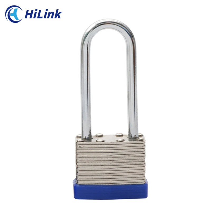 Durable Hardened 63mm Long Shackle Length Heavy Duty Anti-Rust Corrosion Safety Lockout Laminated Padlock