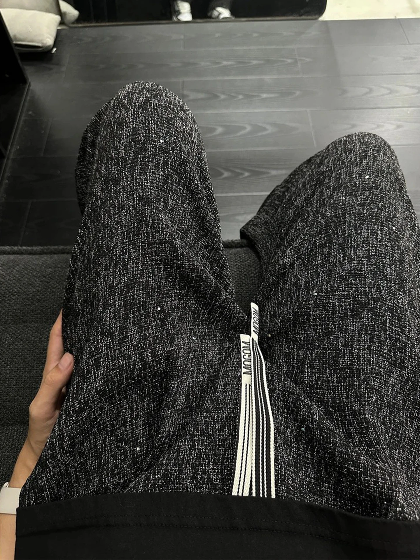 

Прямые повседневные брюки из ледяного шелка для мужчин, летние, тонкие, легкие в уходе, блестящие, быстросохнущие, в американском стиле, свободного кроя, для отдыха