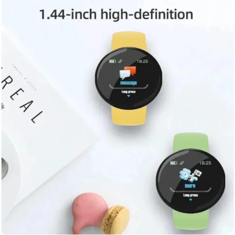 남녀공용 라운드 디지털 스마트 스포츠 워치, LED, 전자, 블루투스, 어린이용 손목 시계, 시간, 직송