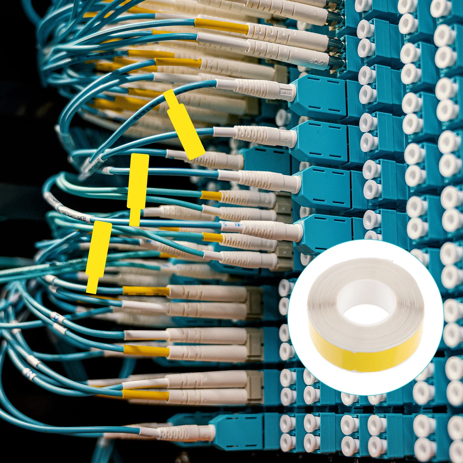 

67Pcs Waterproof Self-Adhesive Cable Labels Tear Resistant Cord Markers for Computer Audio Video Network Cable Identification