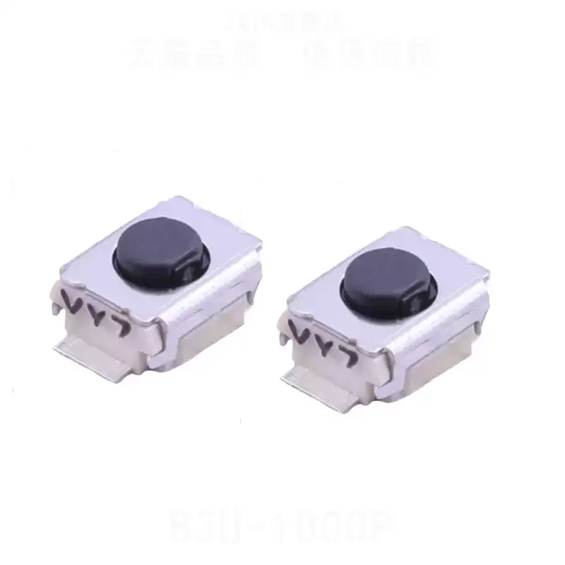 YYT 10PCS B3U-1000P Ultra-Small SMD Tact Switch 2-Foot Micro Button 3x2.5x1.6 for Electronics