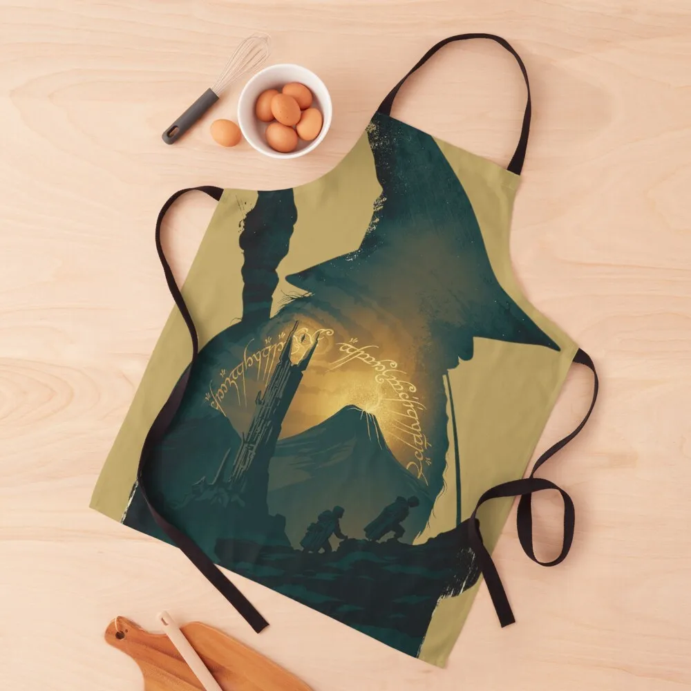 

LotR Gandalf Silhouette Apron Things For Kitchen Things For Home And Kitchen Waiter Uniforms Goods For Home And Kitchen Apron