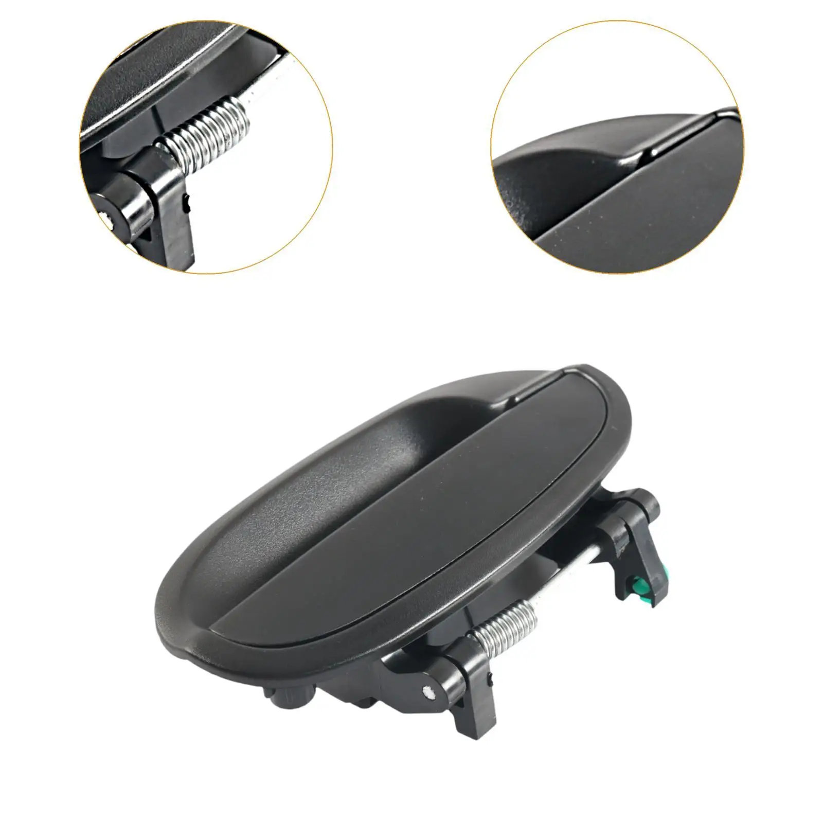 4 Uds manijas de puerta Exterior de coche negro 96601472 96601473 reemplazo para Matiz