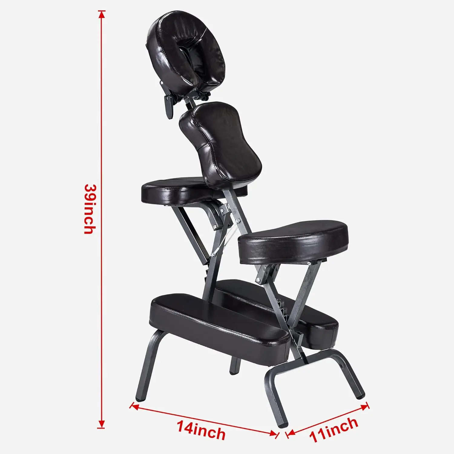 

Легкое массажное кресло с чехлом для переноски - кресло для татуировки, регулируемое по высоте складное массажное кресло для лица, спа-салон