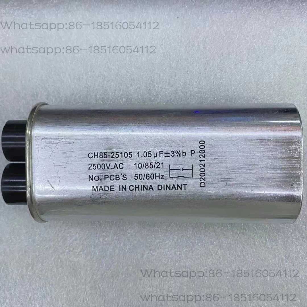 

Industrial Microwave Oven High Voltage Capacitor CH85 2500V1.05uF ± 3% 3 + 3 6.3mm2 Insert