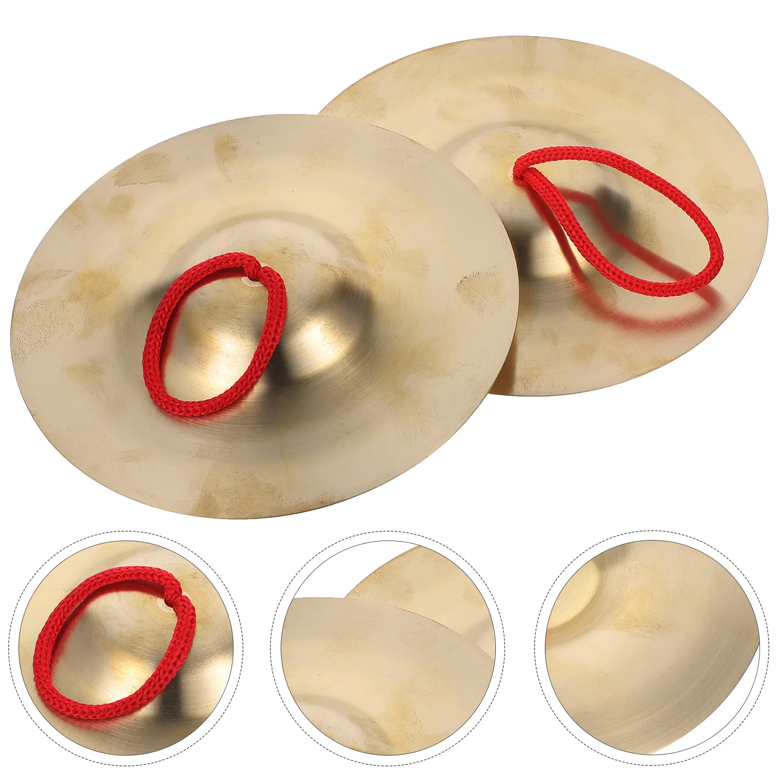 

1Pair Children Musical Cymbals Small Lightweight Metal Hand Percussion Instrument for Belly Dancing Music Class Dance Props