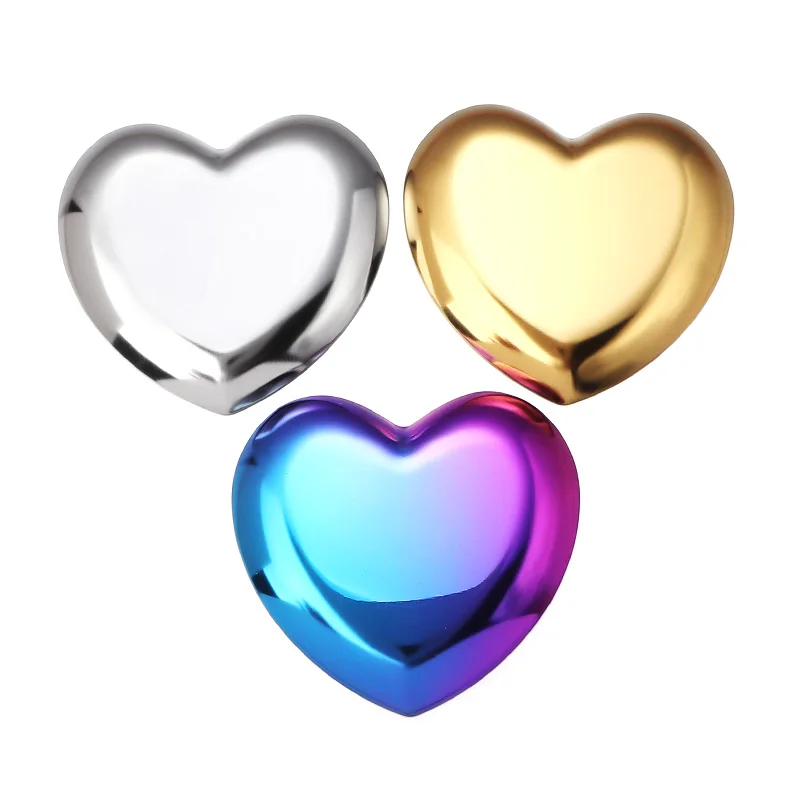 1 Piece Stainless Steel Jewelry Tray Heart Shape Metal Jewelry Making Tools Beads Charms Cosmetic Storage Trays