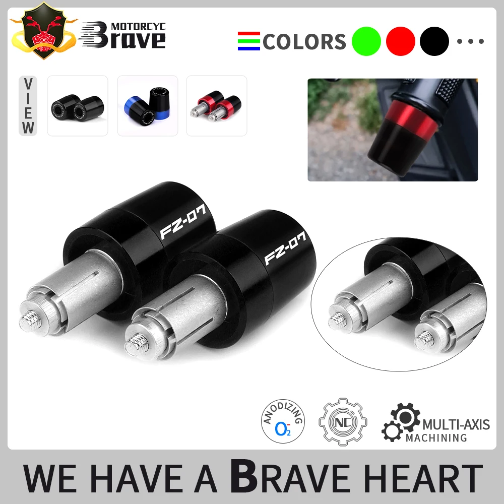 

For YAMAHA FZ07 FZ6 FZ6R FZ 07/6/6R Motorcycle Handle Bar End Plugs Handlebar Grips Cap Plug Accessories