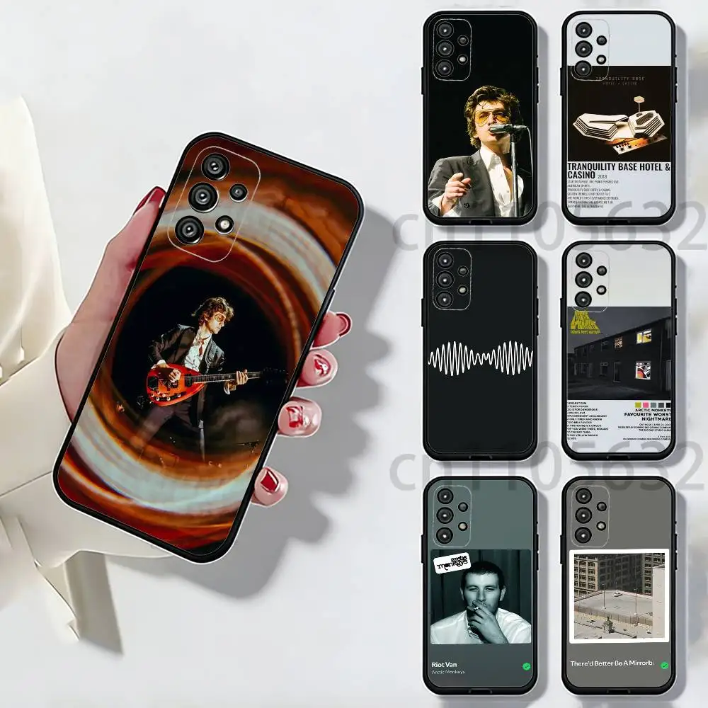 

Fashion Arctic Monkeys Phone Case For Samsung Galaxy A13,21s,22,31,32,52,53,71,80,A91 Soft Black Shell