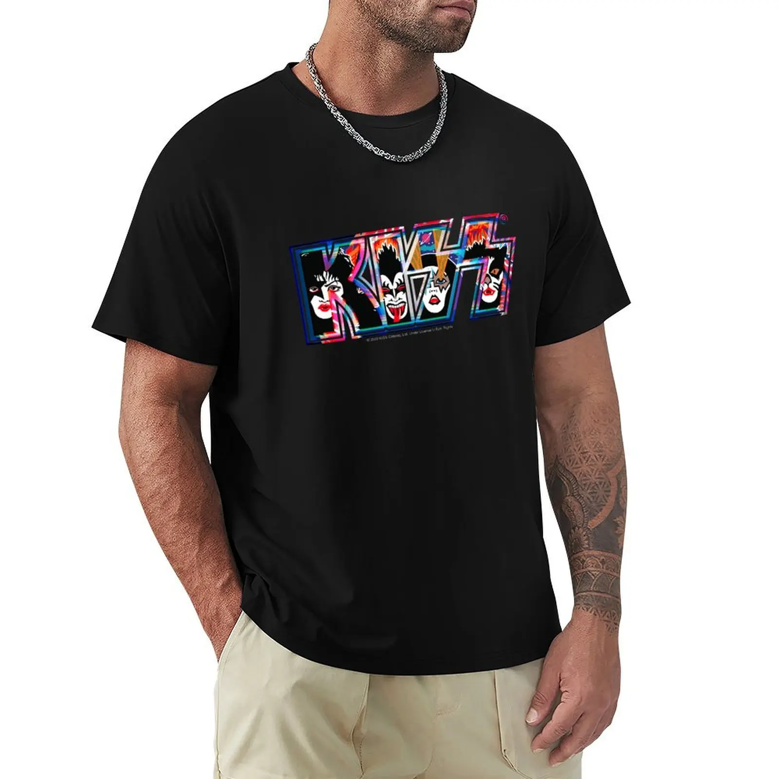 

KISS  rock music band - Rock and Roll Over Style 2 T-Shirt for a boy basketball graphic tees fashion shirts mens fashion
