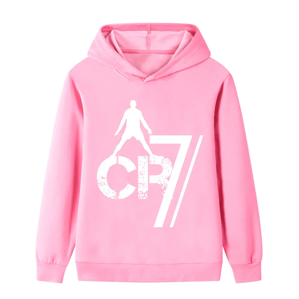 ملابس لطيفة ودافئة بأكمام طويلة للفتيات والأولاد في الخريف والشتاء، سترات دافئة مريحة لأطفال كريستيانو رونالدو #4