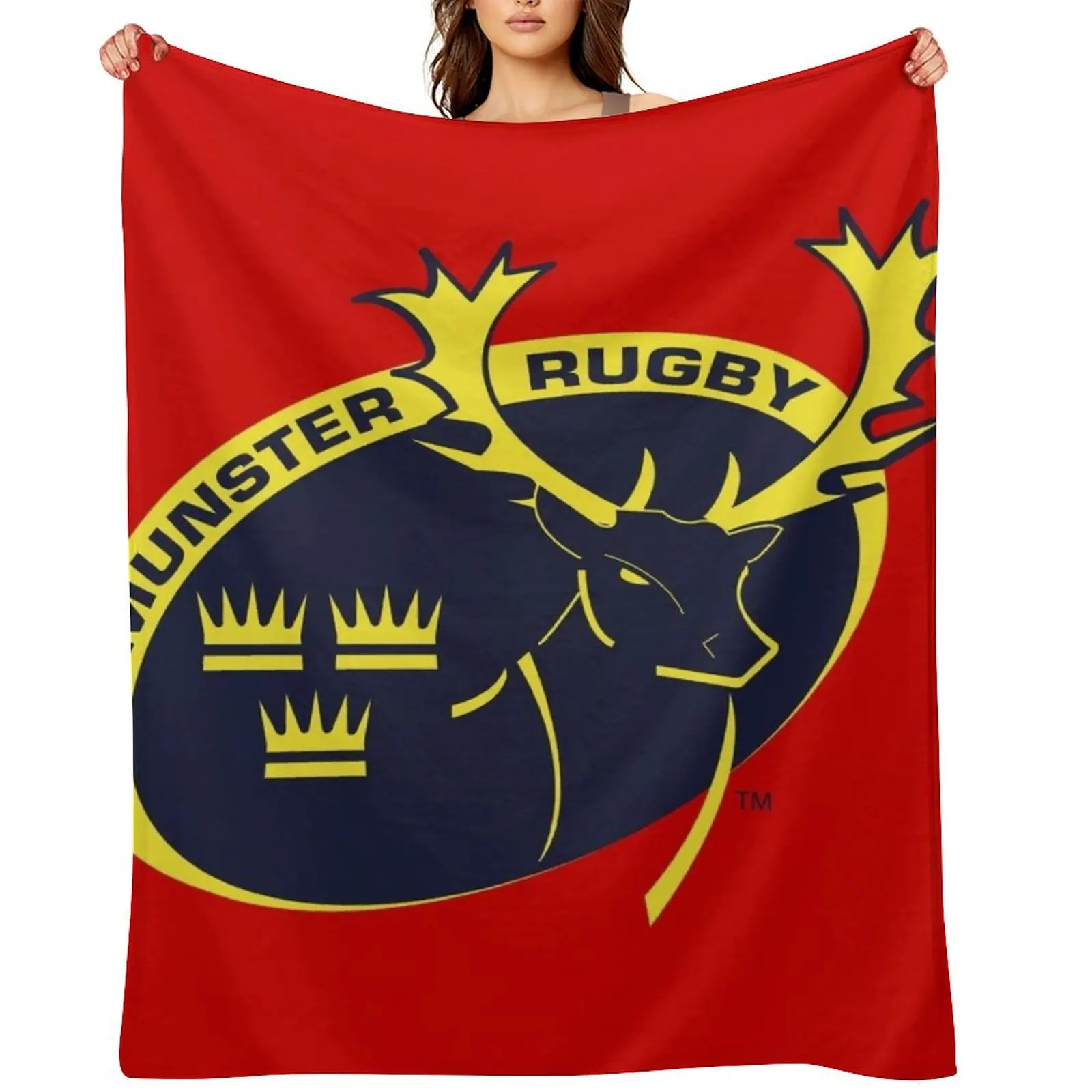 The Munster Rugby Throw Blanket for babies Bed covers Fashion Sofas Stuffeds Blankets