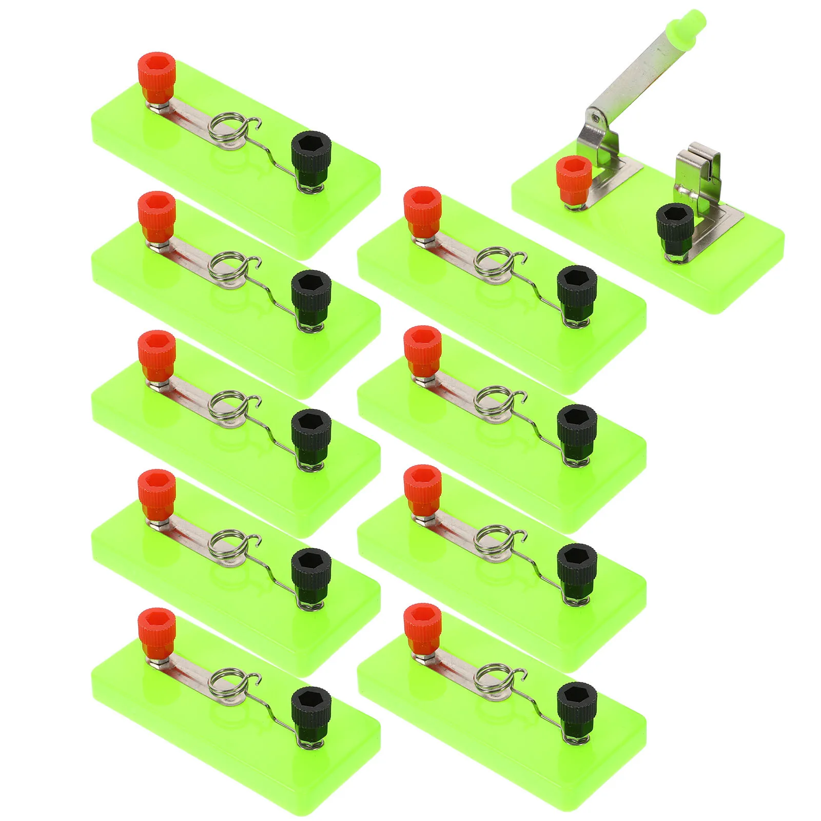 10 قطعة حامل لمبة الضوء من نوع المسمار لمجموعة تجربة الفيزياء قاعدة مصابيح العلوم الكهربائية وسائل تعليمية