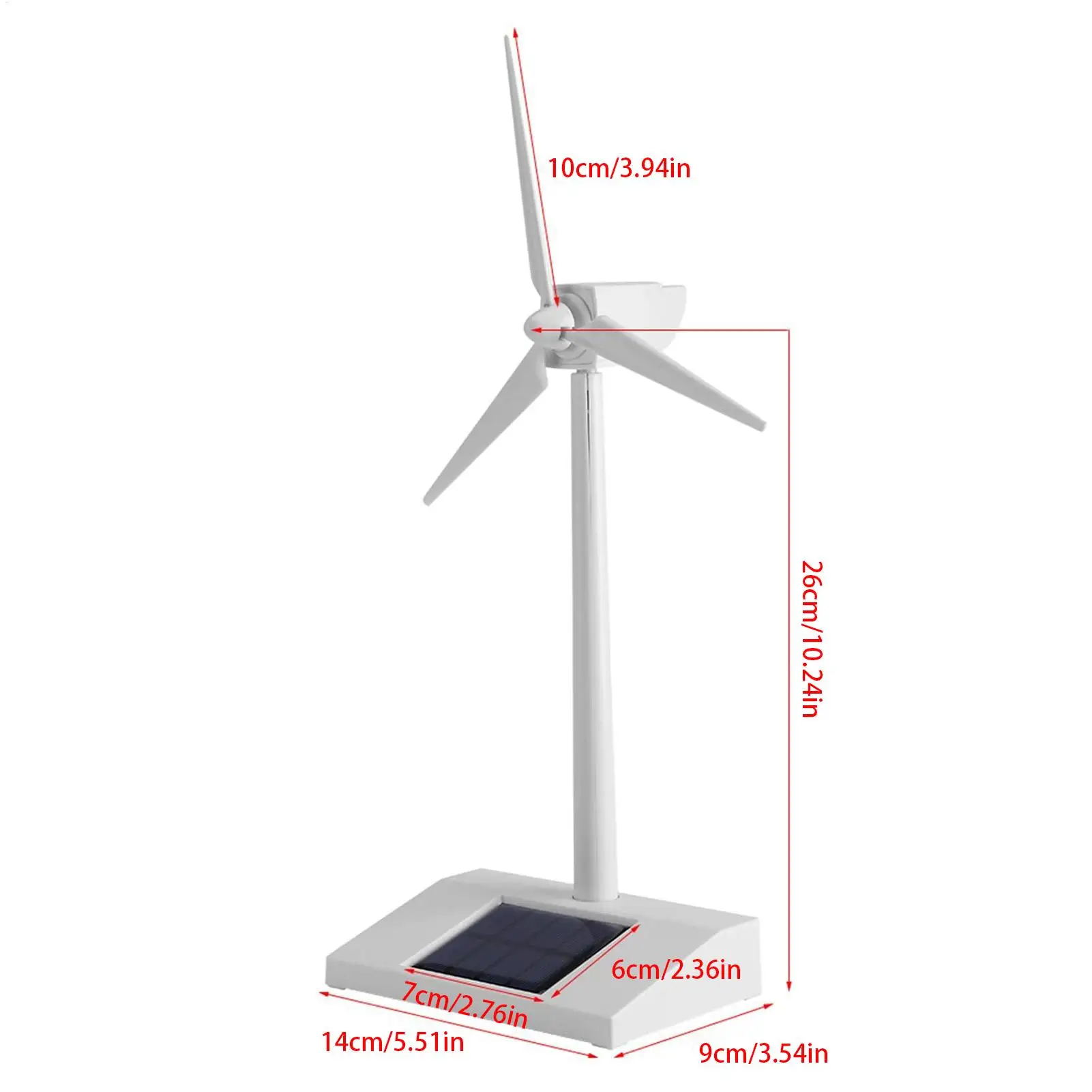 Molino de viento Solar, escritorio de juguete, molino de viento, artículo decorativo, herramientas de enseñanza para sala de estar, escuela, Patio exterior, césped
