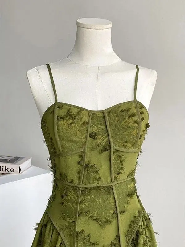 

Льняная футболка-топ с бахромой и тонкими бретелями, с завышенной талией, прямого кроя, H-образная версия, подходит для прогулок