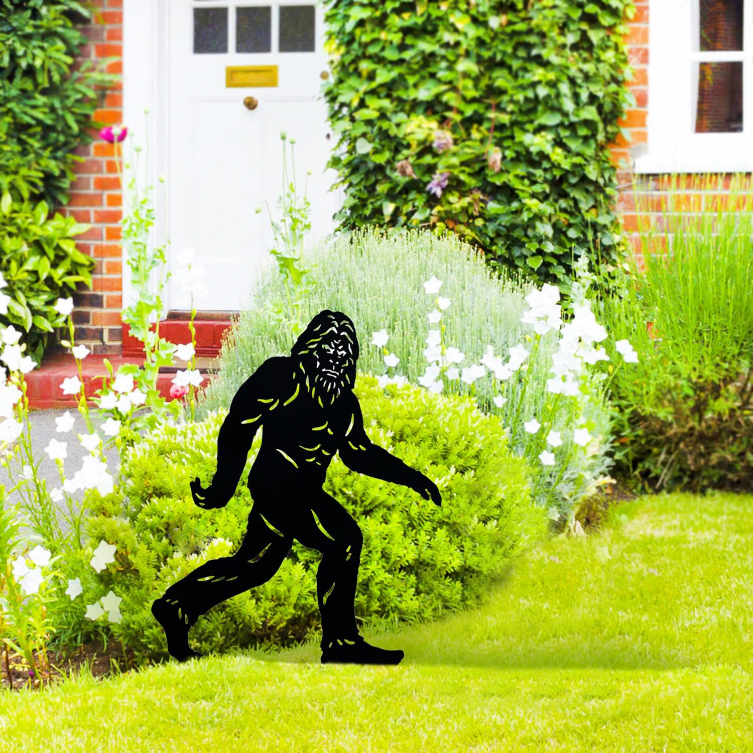 Bigfoot Metal Outdoor Decor Big Foot Sasquatch Gifts for Men/Women Bigfoot Silhouette Statues for Yard Art