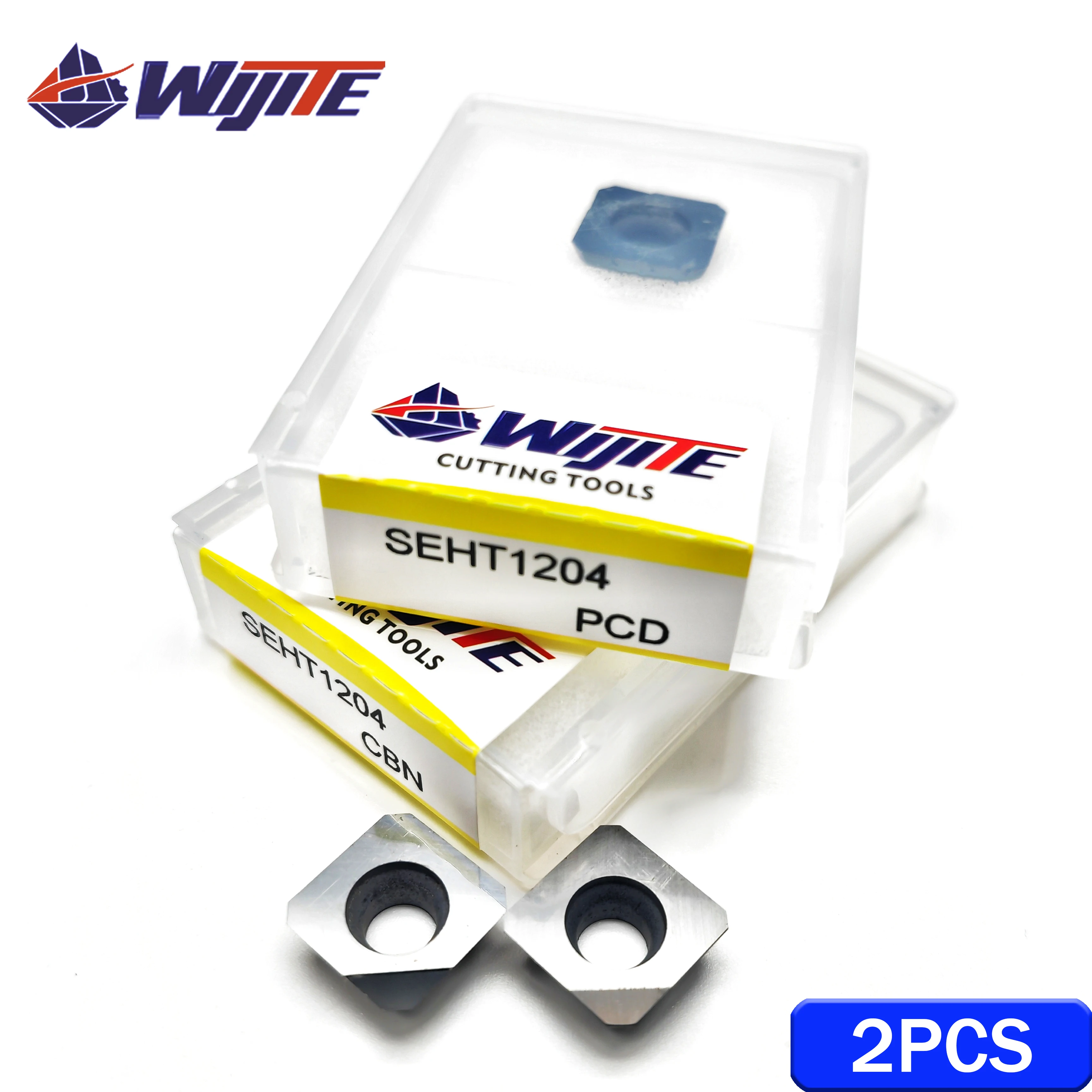 CNC APKT SEHT RPMT RPGT 밀링 커터 피스 CBN 공구 가공 경강, PCD는 알루미늄 구리 및 탄소 섬유에 사용됩니다.