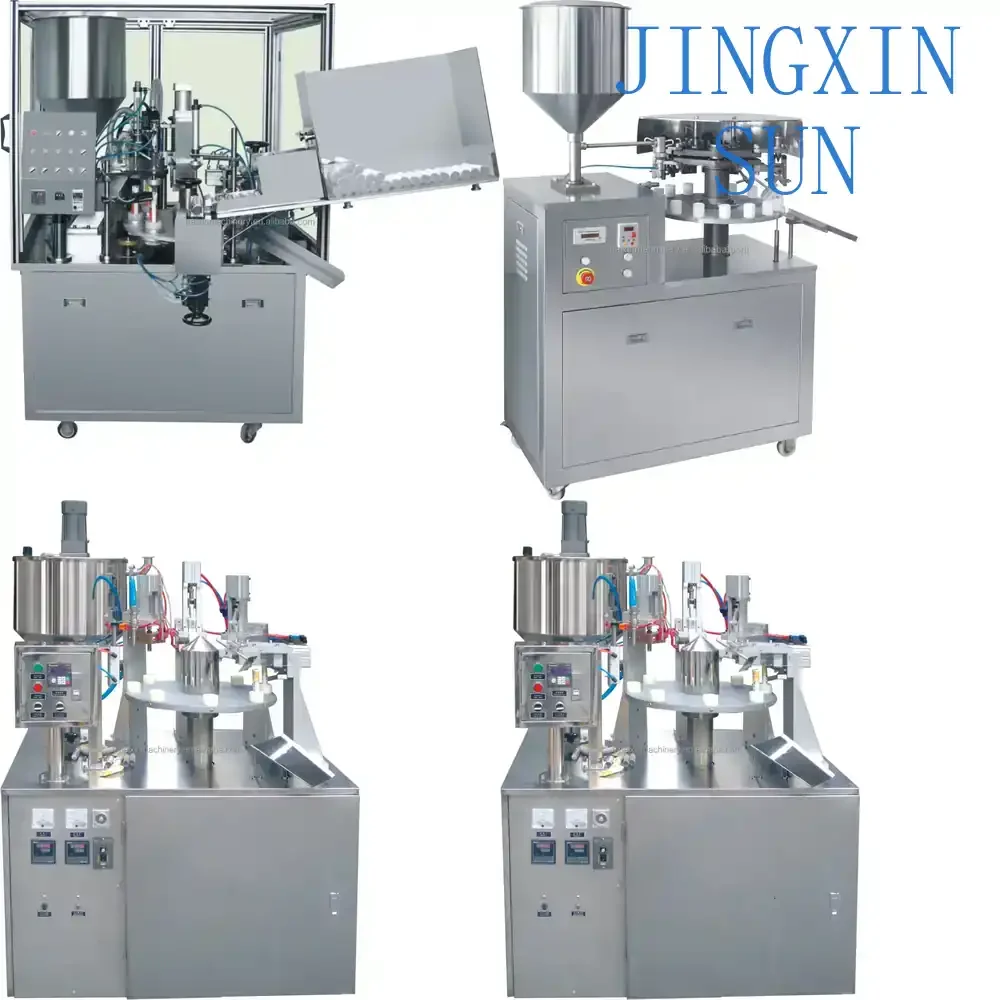 Automatic Toothpaste Filling and Sealing Machine for Plastic Tube Packaging 30 pcs/min Heat Sealing Equipment for Cosmetics