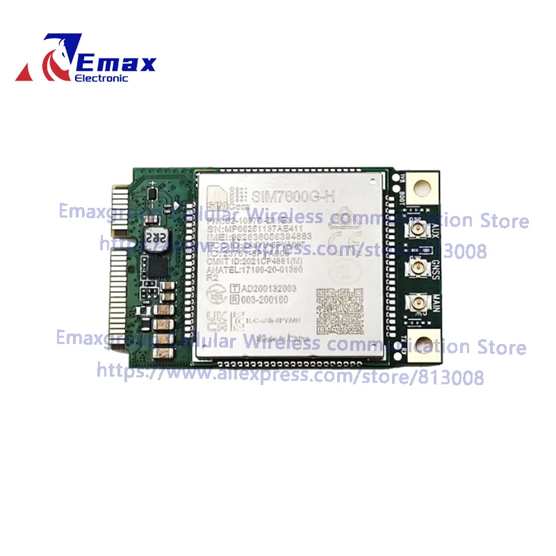 In Stock SIMCOM PCIE LTE CAT4 Module with Accessories SIM7600G-H SIM7600E-H SIM7600SA-H SIM7600JC-H SIM7600E-H1C SIM7600E-L1C