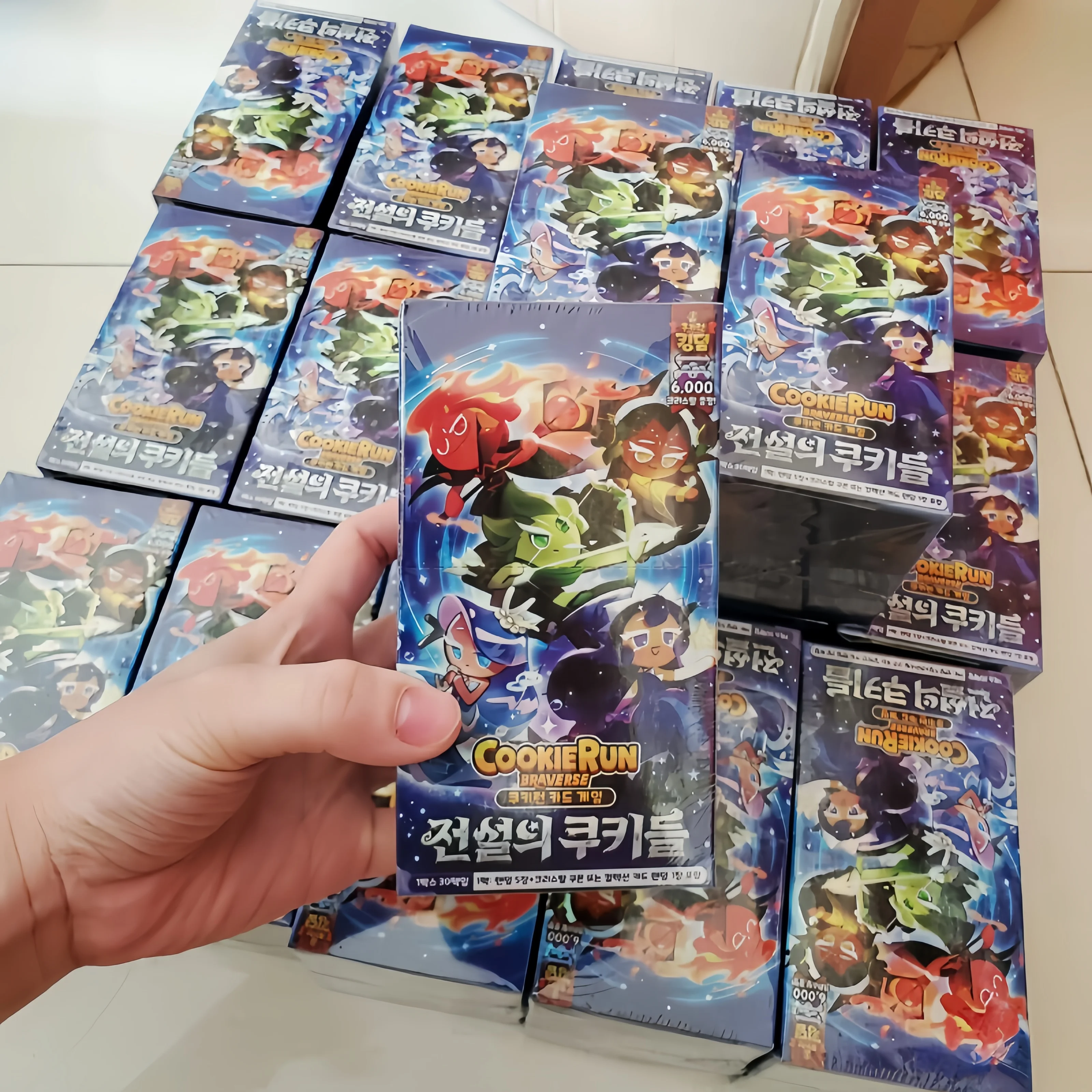 

In stockCookie Run Braverse Battle Card Shadow Milk Cookie Anime Collection Toy Customizable Fans Gift Action Figure Collectible