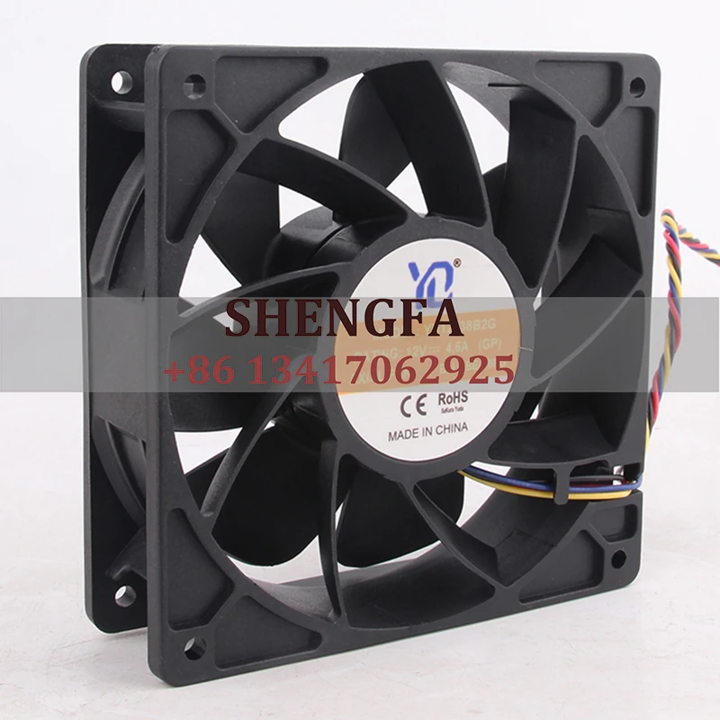 YD чехол Fan YD12038B2G 12V 4.5A 120X120X38MM 12038 12CM Ant S7S9 охлаждающий вентилятор серии Wing Bit