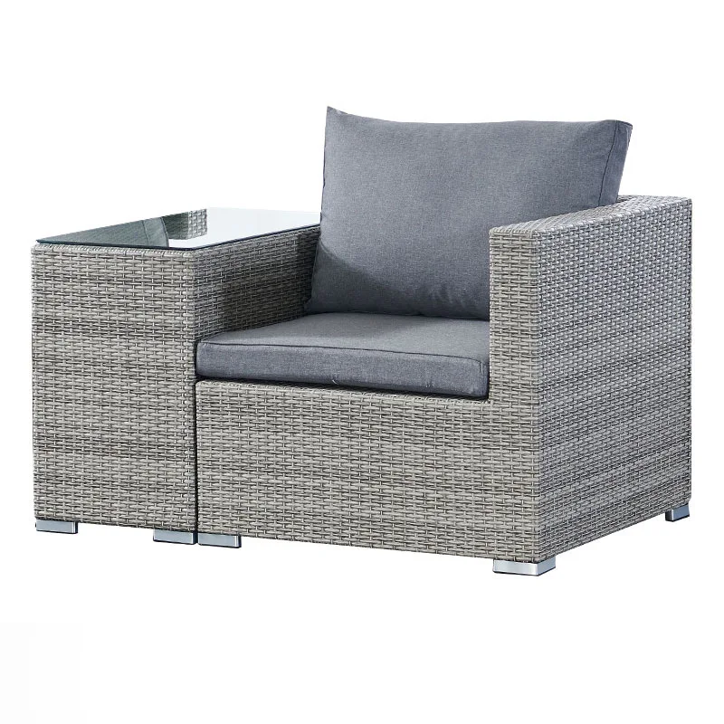

Rattan chair three-piece combination, outdoor terrace, casual rattan sofa