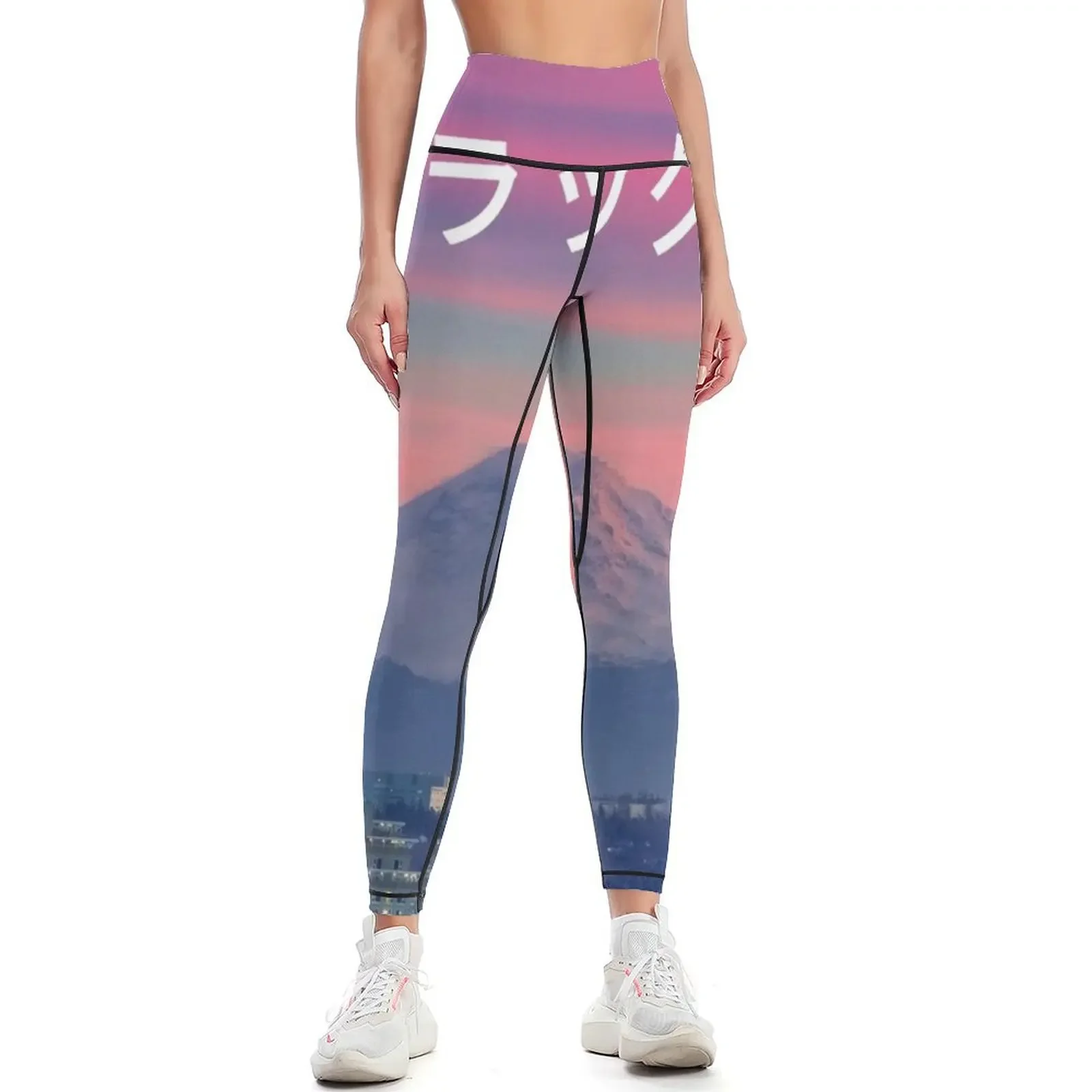 

Relax (Vaporwave Japanese) Aesthetic Leggings high waist sportswear gym Sports female joggers for Womens Leggings